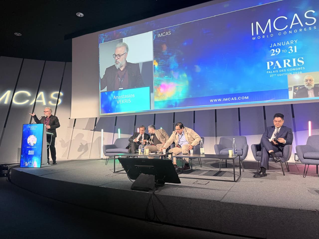 IMCAS World Congress 2026: Ο Δρ. Αναστάσιος Βεκρής μέλος της επιστημονικής επιτροπής του συνεδρίου που έγινε στις 29 -31 Ιανουαρίου στο Παρίσι.